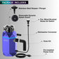 FORNO ACQUA BrightDiamond Amethyst 3/4 HP Ultra-Quiet Garbage Disposal with Motion Sensor Light & Pre-Wired Air Switch