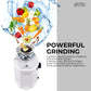 FORNO ACQUA BrightDiamond Moonstone 3/4 HP Ultra-Quiet Garbage Disposal with Motion Sensor Light & Pre-Wired Air Switch