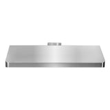 Cosmo 48" Under Cabinet Range Hood with Push Button Controls, Permanent Filters, 3-Speed Fan and LED Lights in Stainless Steel