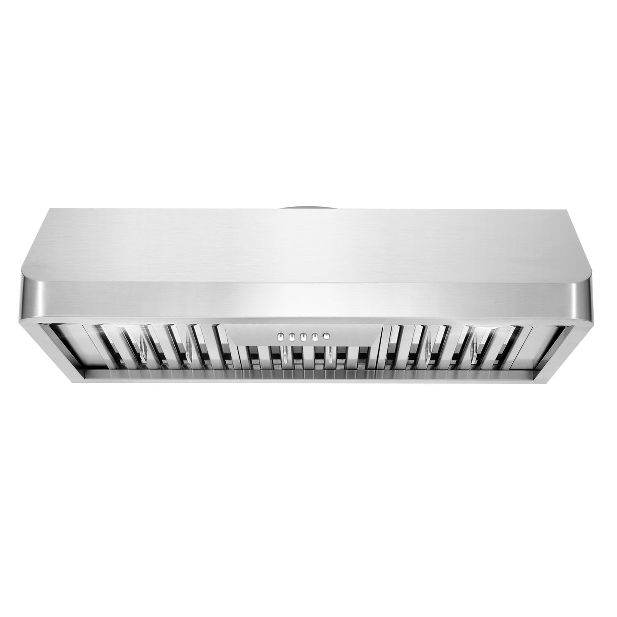 Cosmo 36" Under Cabinet Range Hood with Push Button Controls, Permanent Filters, LED Lights, Convertible from Ducted to Ductless