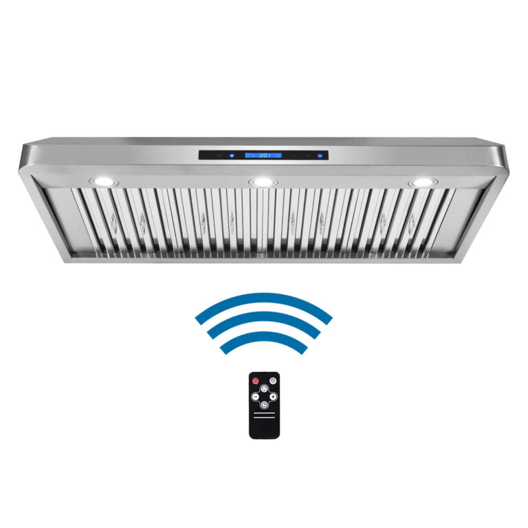Cosmo 48" 500 CFM Convertible Under Cabinet Range Hood with Remote and Digital Touch Controls, COS-QS48