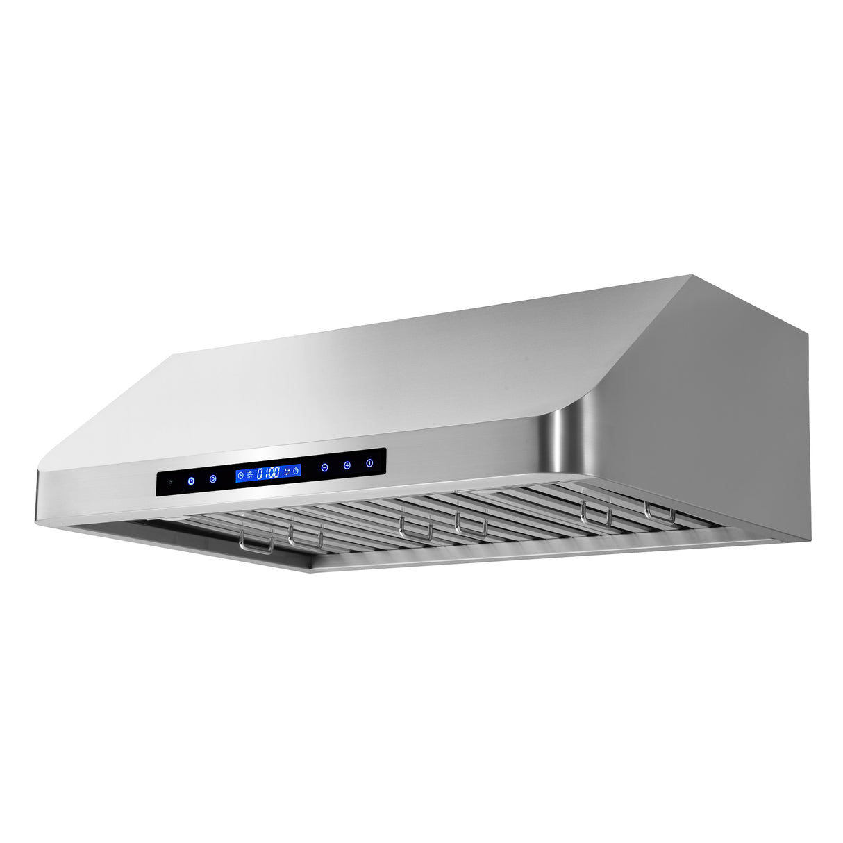 Cosmo 30" Ducted Under Cabinet Range Hood in Stainless Steel with Touch Display, LED Lighting and Permanent Filters