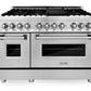 ZLINE Appliance Package - 48 In. Dual Fuel Range, Range Hood, 3 Rack Dishwasher, 3KP-RARH48-DWV