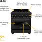 ZLINE Appliance Package - 30 in. Dual Fuel Range, Range Hood & Microwave in Black Stainless Steel, 3KP-RABRBRH30-MW