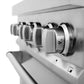ZLINE 30 in. Dual Fuel Range and Range Hood Satin Stainless Steel Appliance Package, 2KP-RASSNRH30