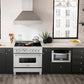 ZLINE 36 in. Dual Fuel Range & 36 in. Range Hood in Satin Stainless Steel Appliance Package, 2KP-RASSNRH36