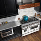 ZLINE Appliance Package - 48" Dual Fuel Range with White Matte Door and Convertible Vent Range Hood in Satin Stainless Steel, 2KP-RASWMRH48