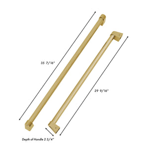 ZLINE Autograph Edition Champagne Bronze Handles for 36" Built-in Refrigerators (Set of 3), RBIVHZ-CB-36