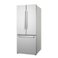 Cosmo 30" 17.5 cu. ft. Counter Depth 3-Door French Door Refrigerator with Freezer Drawer in Fingerprint Resistant Stainless Steel, COS-RFFV183GHS