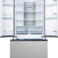 Cosmo 30" 17.5 cu. ft. Counter Depth 3-Door French Door Refrigerator with Freezer Drawer and Recessed Handles in Fingerprint Resistant Stainless Steel, COS-RFFV183RS