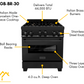 ZLINE 30 in. Kitchen Appliance Package with Black Stainless Steel Gas Range, Range Hood, Microwave Drawer and Dishwasher, 4KP-SGRBRH30-MWDW