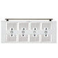 FORNO Aria 60" 1200 CFM Convertible Wall Mount Range Hood with White Hood and Antique Brass Accents, FRHWM5095-60WHT