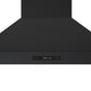 FORNO Venezia 48" 900 CFM Wall Mount Ducted Range Hood with Touch Controls and LED Lights in Black with Antique Brass Accents, FRHWM5503-48BLK