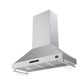 FORNO Venezia 48" 900 CFM Wall Mount Ducted Range Hood with Touch Controls and LED Lights in Stainless Steel, FRHWM5503-48