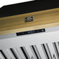 FORNO Vittorio 36" 600 CFM Wall Mount Range Hood in Black and Antique Brass Trim with Remote Control, FRHWM5078-36BLK
