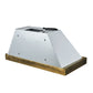 FORNO Vittorio 48" 600 CFM Wall Mount Range Hood in White and Antique Brass Trim with Remote Control, FRHWM5078-48WHT