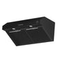FORNO Espresso Bari 30" 400 CFM Under Cabinet Range Hood in Black with Stainless Steel Handles, FRHUC5255-30BLK