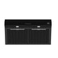 FORNO Espresso Bari 30" 400 CFM Under Cabinet Range Hood in Black with Stainless Steel Handles, FRHUC5255-30BLK