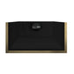 FORNO Vittorio 48" 600 CFM Wall Mount Range Hood in Black and Antique Brass Trim with Remote Control, FRHWM5078-48BLK