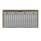 FORNO Vittorio 48" 600 CFM Wall Mount Range Hood in White and Antique Brass Trim with Remote Control, FRHWM5078-48WHT