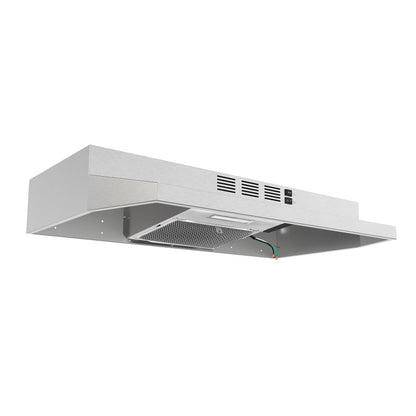 FORNO Cappa 30" 200 CFM Compact Under Cabinet Convertible Range Hood in Stainless Steel, FRHUC5200-30