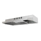 FORNO Cappa 30" 200 CFM Compact Under Cabinet Convertible Range Hood in Stainless Steel, FRHUC5200-30