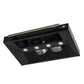 FORNO Aria 36" 1200 CFM Convertible Wall Mount Range Hood with Black Hood and Antique Brass Accents, FRHWM5095-36BLK