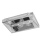 FORNO Aria 36" 1200 CFM Convertible Wall Mount Range Hood in Stainless Steel, FRHWM5095-36