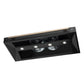 FORNO Aria 48" 1200 CFM Convertible Wall Mount Range Hood with Black Hood and Antique Brass Accents, FRHWM5095-48BLK