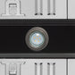 FORNO Aria 48" 1200 CFM Convertible Wall Mount Range Hood with Black Hood and Antique Brass Accents, FRHWM5095-48BLK