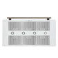 FORNO Aria 48" 1200 CFM Convertible Wall Mount Range Hood with White Hood and Antique Brass Accents, FRHWM5095-48WHT