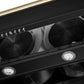 FORNO Aria 60" 1200 CFM Convertible Wall Mount Range Hood with Black Hood and Antique Brass Accents, FRHWM5095-60BLK