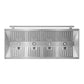 FORNO Aria 60" 1200 CFM Convertible Wall Mount Range Hood in Stainless Steel, FRHWM5095-60