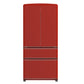 FORNO Espresso Luigi 33" 18 cu. ft. French Door Refrigerator in Red, FFFFD1791-33RED