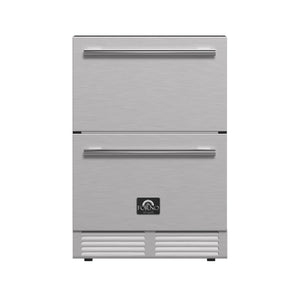 FORNO Cosenza 24" 4.69 cu.ft. Built-In Indoor/Outdoor Drawer Freezer with Ice Maker, FDRBI1838-24S