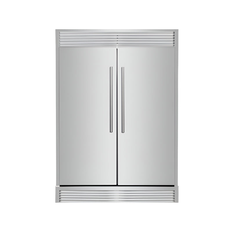 FORNO Maderno 60" 27.2 cu.ft. Convertible Refrigerator and Freezer with Grill Trim Kit, FFFFD1722-60SG