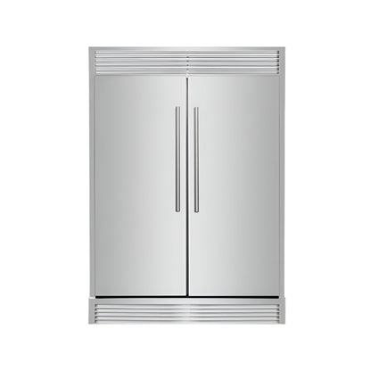 FORNO Maderno 60" 27.2 cu.ft. Convertible Refrigerator and Freezer with Grill Trim Kit, FFFFD1722-60SG