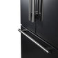 FORNO Rivello 36" French Door Standard Depth Refrigerator with Water and Ice Dispenser in Black with Stainless Steel Accents, FFFFD1783-36BLK