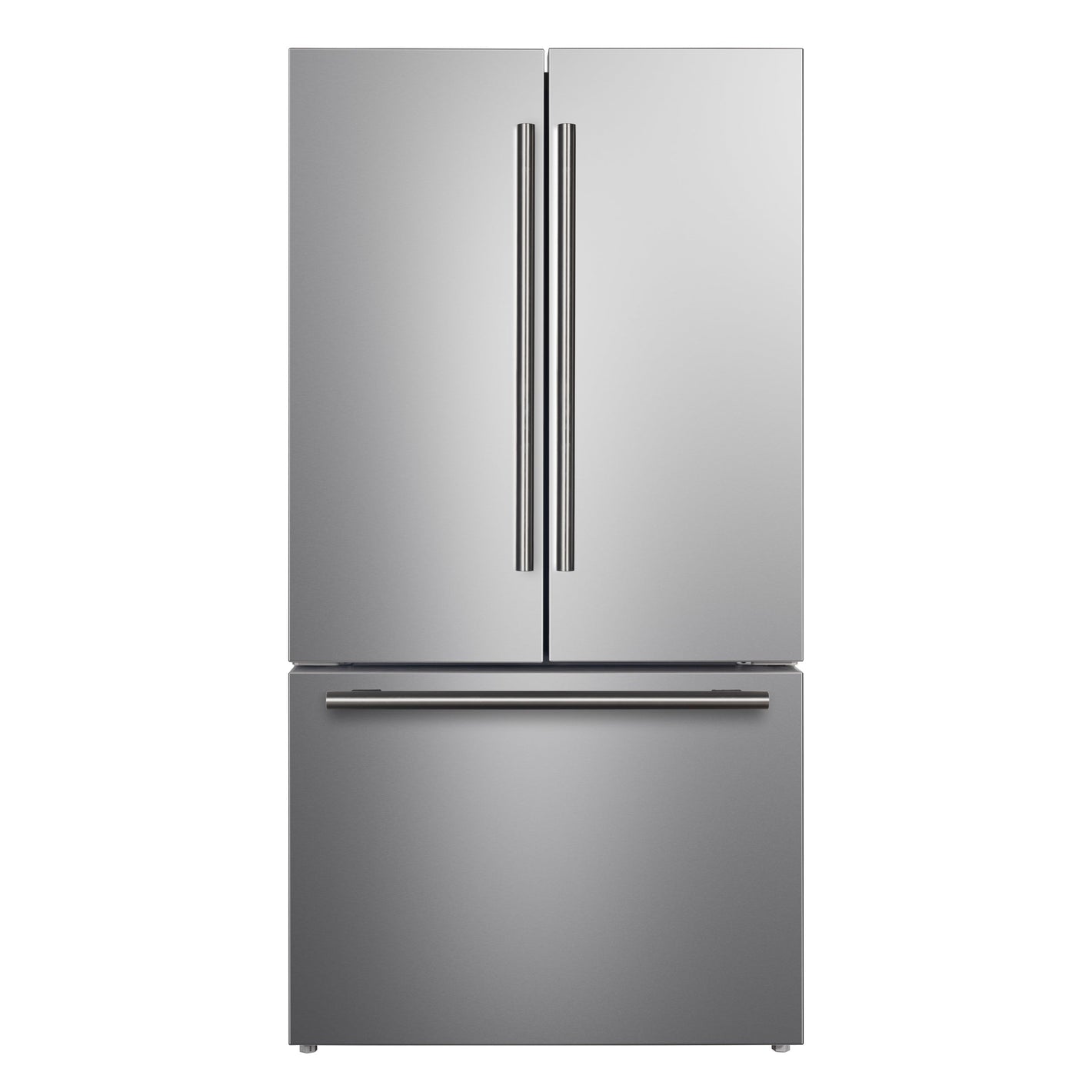 FORNO Rivello 36" French Door Standard Depth Refrigerator with Water and Ice Dispenser in Stainless Steel, FFFFD1783-36S
