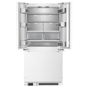FORNO Rivestito 36" 15.5 cu. ft. Counter Depth Built-In Panel-Ready French Door Refrigerator with Automatic Ice Maker, FFRBI1811-36FR
