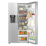 Cosmo 26.3 cu. ft. Side-by-Side Refrigerator with Water and Ice Dispenser