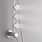 FORNO AcquaSPA System with 9" Rainfall Shower Head, 5-in-1 Handheld Shower and 3 Function Adjustable Body Jet in Brushed Nickel