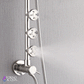 FORNO AcquaSPA System with 9" Rainfall Shower Head, 5-in-1 Handheld Shower and 3 Function Adjustable Body Jet in Brushed Nickel