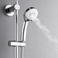 FORNO AcquaSPA System with 9" Rainfall Shower Head, 5-in-1 Handheld Shower and 3 Function Adjustable Body Jet in Polished Chrome