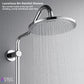 FORNO AcquaSPA System with 9" Rainfall Shower Head, 5-in-1 Handheld Shower and 3 Function Adjustable Body Jet in Polished Chrome