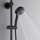 FORNO AcquaSPA System with 8" 6 Function Rainfall Shower Head, 5-in-1 Handheld Shower and 3 Function Adjustable Body Jet in Matte Black