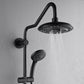 FORNO AcquaSPA System with 8" 6 Function Rainfall Shower Head, 5-in-1 Handheld Shower and 3 Function Adjustable Body Jet in Matte Black
