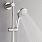 FORNO AcquaSPA System with 8" 6 Function Rainfall Shower Head, 5-in-1 Handheld Shower and 3 Function Adjustable Body Jet in Brushed Nickel