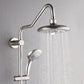 FORNO AcquaSPA System with 8" 6 Function Rainfall Shower Head, 5-in-1 Handheld Shower and 3 Function Adjustable Body Jet in Brushed Nickel