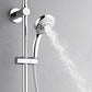 FORNO AcquaSPA System with 8" 6 Function Rainfall Shower Head, 5-in-1 Handheld Shower and 3 Function Adjustable Body Jet in Polished Chrome